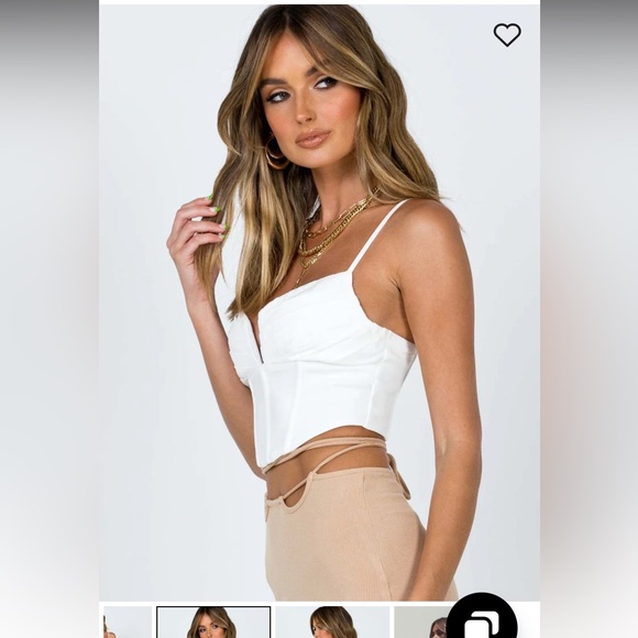 Jorja white corset top - Picture 2 of 10